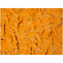 Minerva Embossed Dimple Plush Fleece - per metre - Old Gold