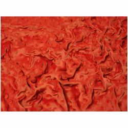 Minerva Embossed Dimple Plush Fleece - per metre - Rust