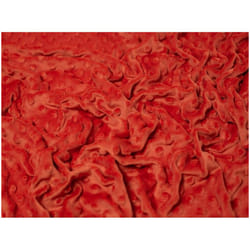 Minerva Embossed Dimple Plush Fleece - per metre - Rust