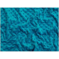 Minerva Embossed Dimple Plush Fleece - per metre - Aqua