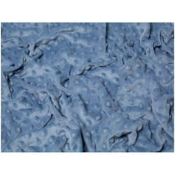 Minerva Embossed Dimple Plush Fleece - per metre - Soft Blue
