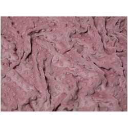 Minerva Embossed Dimple Plush Fleece - per metre - Dusky Pink