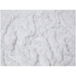 Minerva Embossed Dimple Plush Fleece - per metre - White