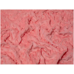 Minerva Embossed Dimple Plush Fleece - per metre - Coral