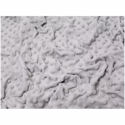 Minerva Embossed Dimple Plush Fleece - per metre - Silver Grey