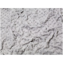 Minerva Embossed Dimple Plush Fleece - per metre - Silver Grey