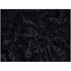 Minerva Embossed Dimple Plush Fleece - per metre - Black