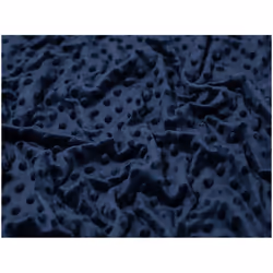 Minerva Embossed Dimple Plush Fleece - per metre - Navy Blue