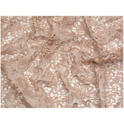 Minerva Heavy Guipure Lace Fabric - per metre - Beige