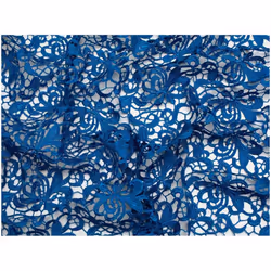Minerva Heavy Guipure Lace Fabric - per metre - Royal Blue