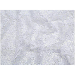 Minerva Heavy Guipure Lace Fabric - per metre - White