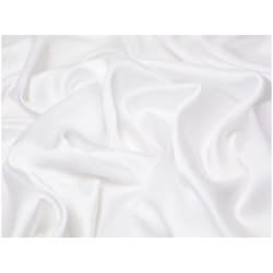 Minerva Nostalgic Crepe Back Satin Fabric - per metre - White