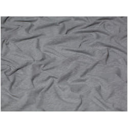 Minerva Heavy Cotton Jersey Stretch Knit - per metre - Light Grey