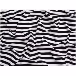 Minerva Cotton Jersey Stretch Knit - per metre - Black