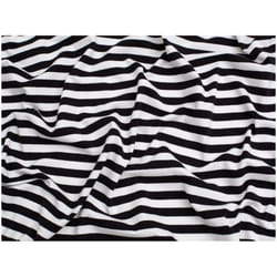 Minerva Cotton Jersey Stretch Knit - per metre - Black
