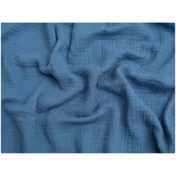 Minerva Cotton Triple Gauze - per metre - Indigo Blue