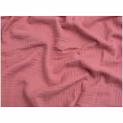 Minerva Cotton Triple Gauze - per metre - Rose Pink
