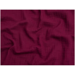 Minerva Cotton Triple Gauze - per metre - Bordeaux