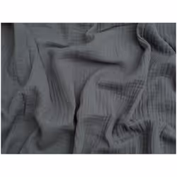 Minerva Cotton Triple Gauze - per metre - Grey