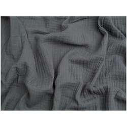 Minerva Cotton Triple Gauze - per metre - Grey