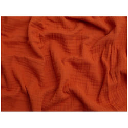 Minerva Cotton Triple Gauze - per metre - Terracotta