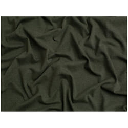 Minerva Core Range Recycled Cotton Jersey Stretch Knit - per metre - Olive Green