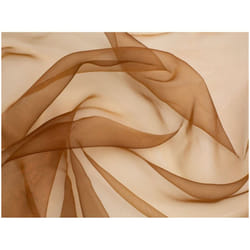 Minerva Sheer Organza - per metre - Brown