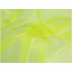 Minerva Sheer Organza - per metre - Flo Yellow
