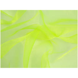 Minerva Sheer Organza - per metre - Flo Yellow