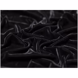 Minerva Triple Crown Velvet Fabric - per metre - Black