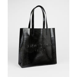 Ted Baker Croccon Polyurethane Black Woman Tote bag