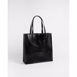 Ted Baker Croccon Polyurethane Black Woman Tote bag