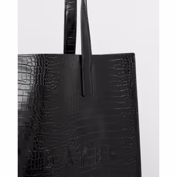 Ted Baker Croccon Polyurethane Black Woman Tote bag
