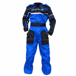 Wulfsport Cub Blue Kids Motocross Motorbike Kart Race Suit - Blue, S