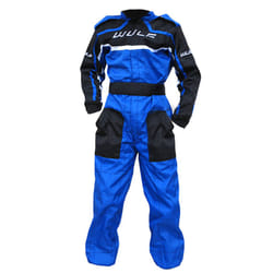 Wulfsport Cub Blue Kids Motocross Motorbike Kart Race Suit - Blue, L