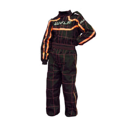 Wulfsport Cub Blue Kids Motocross Motorbike Kart Race Suit - Black Orange, L
