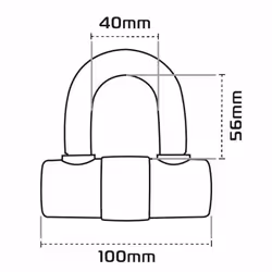 Oxford HD MAX Security disc lock - yellow