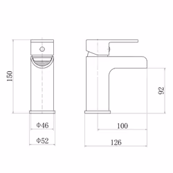 Waterfall Basin Sink Mixer Tap Chrome Bathroom Lever Faucet