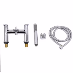 Waterfall Bath Shower Mixer Tap Chrome Hand Held Shower Head Set