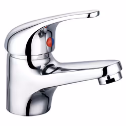 Chrome Basin Sink Mixer Tap Small Modern Bathroom Lever Faucet