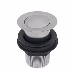 Quality Zinc Unslotted Chrome Click Clack Basin Push Pop Up Waste Sink Plug