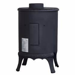 5KW Wood Burning Stove Cast Iron Woodburner Fireplace Black Defra Eco Design