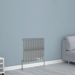 NRG Horizontal Vertical Flat Panel Designer Radiator Central Heating Radiator Rads - 600x612mm Single, Chrome