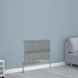 NRG Horizontal Vertical Flat Panel Designer Radiator Central Heating Radiator Rads - 600x748mm Single, Chrome