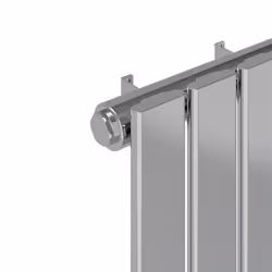 NRG Horizontal Vertical Flat Panel Designer Radiator Central Heating Radiator Rads - 600x748mm Single, Chrome