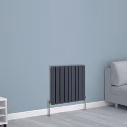 NRG Horizontal Vertical Flat Panel Designer Radiator Central Heating Radiator Rads - 600x612mm Double, Anthracite