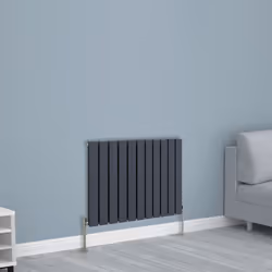 NRG Horizontal Vertical Flat Panel Designer Radiator Central Heating Radiator Rads - 600x748mm Double, Anthracite