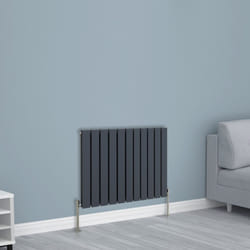 NRG Horizontal Vertical Flat Panel Designer Radiator Central Heating Radiator Rads - 600x748mm Double, Anthracite