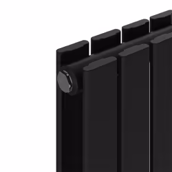 NRG Horizontal Vertical Flat Panel Designer Radiator Central Heating Radiator Rads - 600x884mm Double, Black