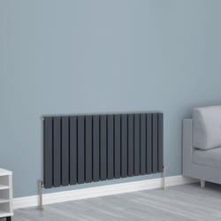 NRG Horizontal Vertical Flat Panel Designer Radiator Central Heating Radiator Rads - 600x1156mm Double, Anthracite